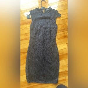 Black lace dress fits so nice